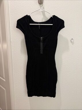 Guess Zip-Front Bodycon Dress